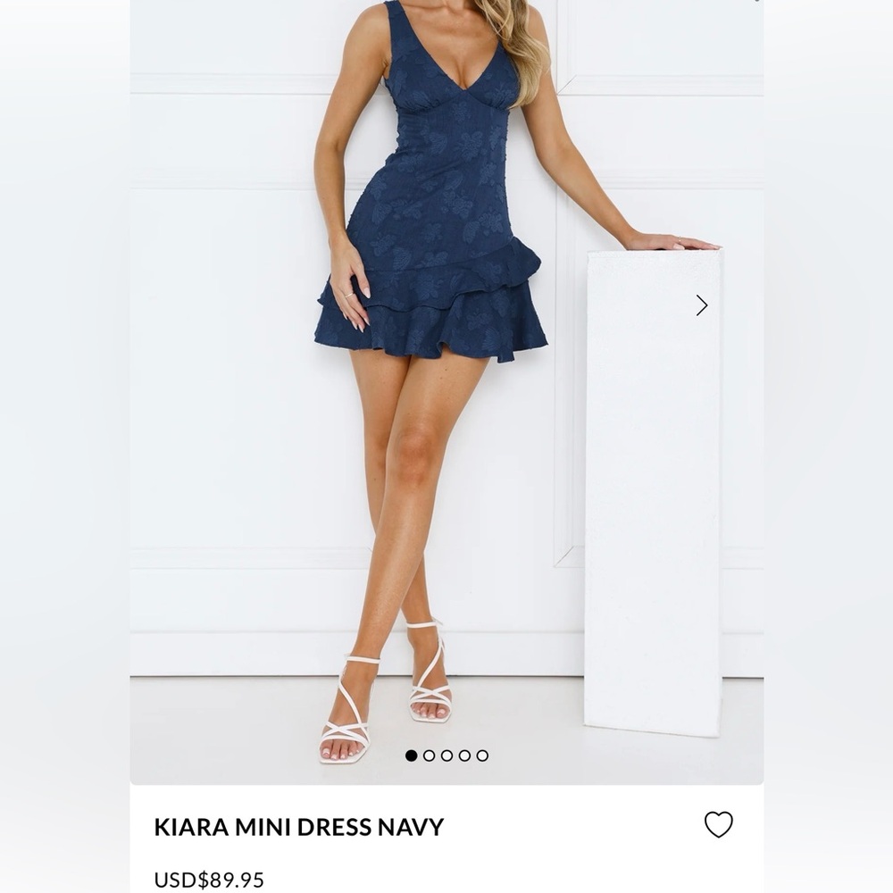 Kiara Mini Dress Navy Hello Molly